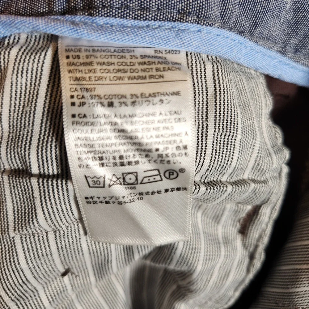Banana Republic‎ Pants Men's 35X28 (Tag 33X30) Brown Mason Chino TINY HOLE